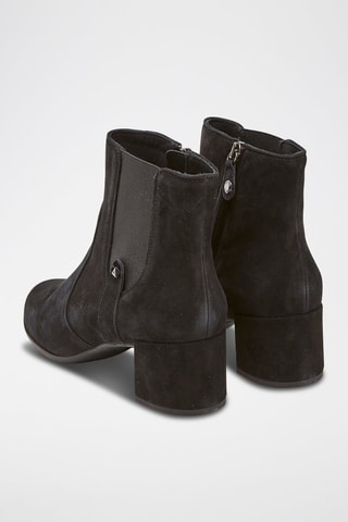 Bottines en cuir de chèvre nubuck D N.Annya M - Noir