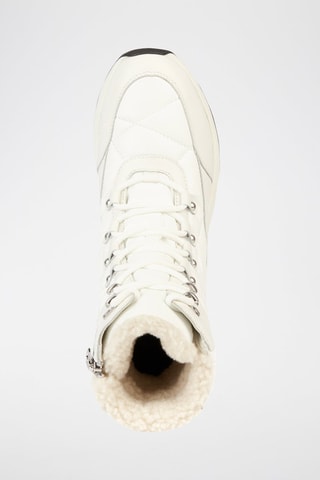 Bottines fourrées cuir nappa Falena - Blanc