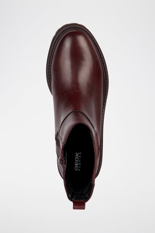 Bottines en cuir nappa Iridea - Bordeaux