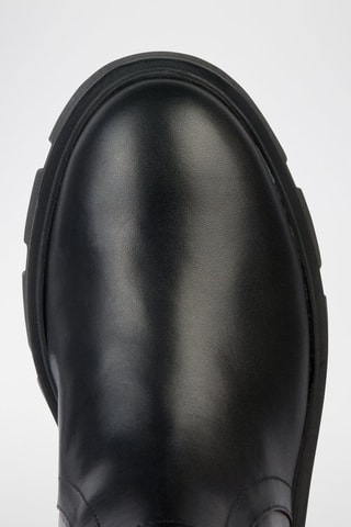 Bottines en cuir nappa Vilde - Noir