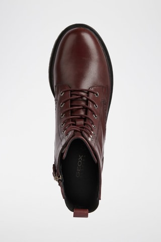 Bottines en cuir Bordeaux