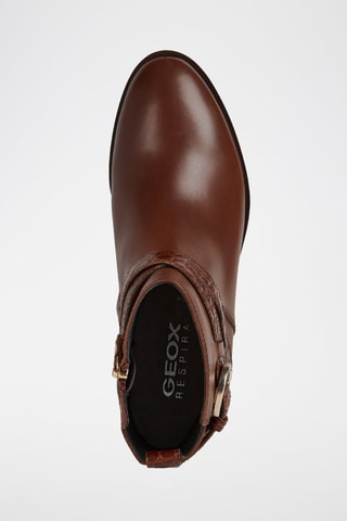 Bottines en cuir nappa Brogue - Marron