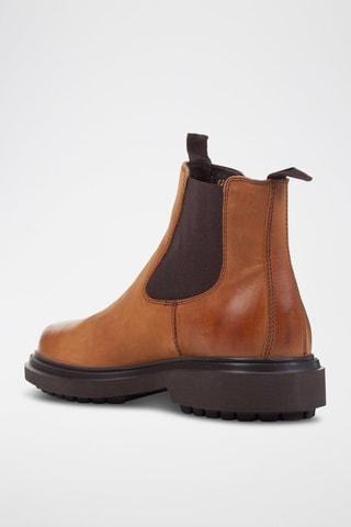 Bottines Chelsea en cuir nappa Faloria - Marron