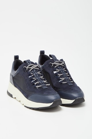 Baskets en cuir Falena Bleu marine