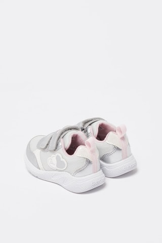 Baskets Sprintye Argenté et blanc