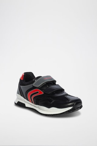 Baskets Pavel - Noir et rouge
