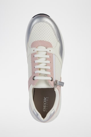 Baskets en cuir Bulmya - Blanc et rose