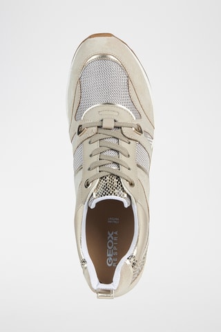 Baskets compensées en cuir Zosma - Taupe