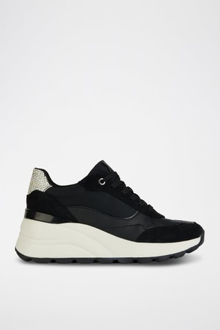Baskets compensées en nubuck SPHERICA EC13 - Noir