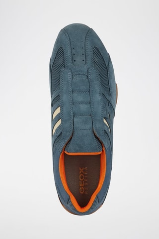 Baskets en nubuck Uomo Snake - Bleu
