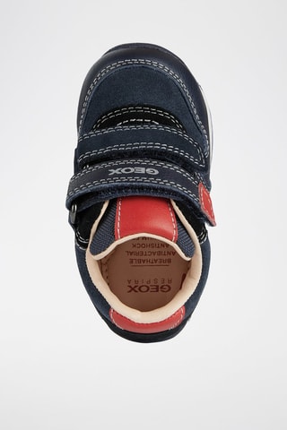 Baskets en cuir Each Bleu marine