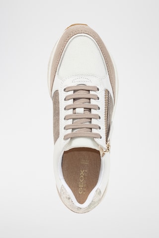 Baskets plateformes en cuir Kency - Blanc et beige