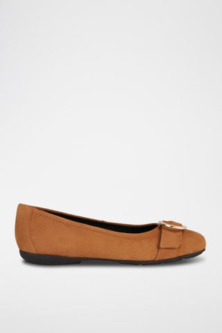 Ballerines en nubuck Annytah - Marron
