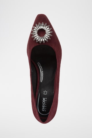 Escarpins en nubuck Giselda - Bordeaux