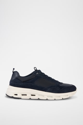 Baskets en cuir Hoverstream - Bleu marine