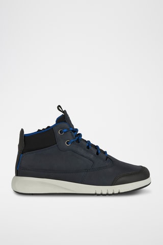 Baskets montantes en cuir Aeranter - Bleu marine