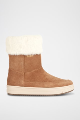 Bottines fourrées en nubuck Rebecca - Marron