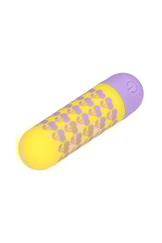 Vibromasseur  I Cherryish You S-Line by Shots - Jaune et violet - 3,8 cm