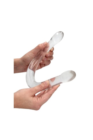 Double Dong waterproof Realrock - Transparent - 42 cm