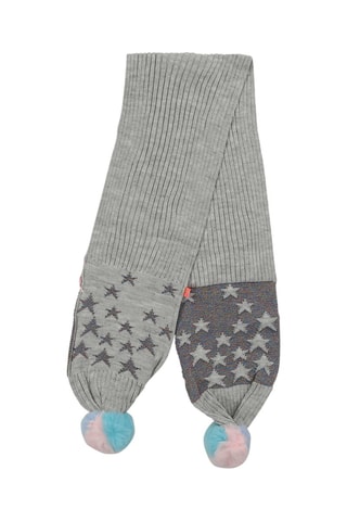 Sjaal met Pompons Grijs - Billieblush