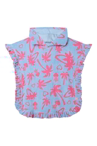 Poncho met Capuchon - Hemelsblauw - Billieblush