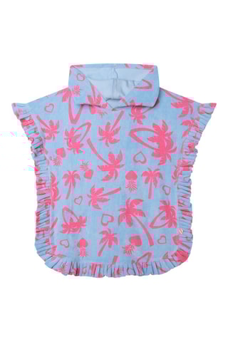 Poncho met Capuchon - Hemelsblauw - Billieblush