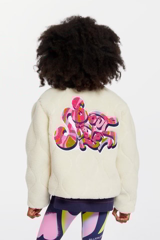 Fleece Spijkerjasje - Wit
