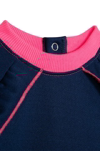 Jurk Tie and Dye Ecru en Roze - Billieblush