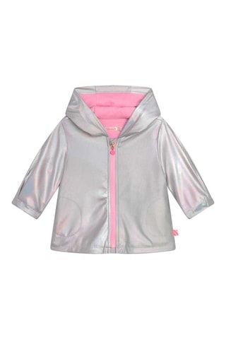 Regenjas met Capuchon Zilverkleurig - Billieblush