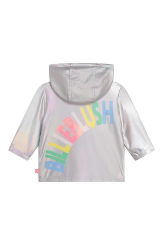 Regenjas met Capuchon Zilverkleurig - Billieblush