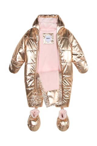 Skipakje met Capuchon - Goudkleurig en Roze - Boss