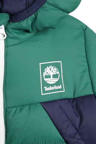 Gewatteerde Jas met Capuchon Groen