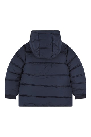 Gewatteerde Jas met Capuchon - Marineblauw - Boss