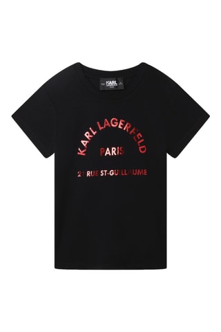 Biologisch Katoenen T-shirt - Zwart - Karl Lagerfeld