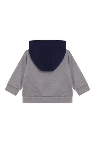 Sweater met Capuchon Gemêleerd Lichtgrijs en Marineblauw