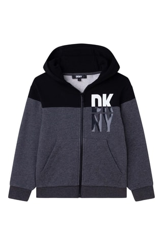 Sweater met Capuchon Gemêleerd Antraciet - DKNY