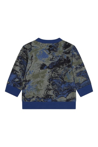 Sweater Kaki en Kobaltblauw
