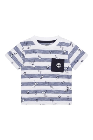 T-shirt en Short Wit en Marineblauw
