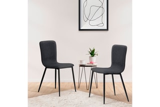 2 chaises Margot - Gris foncé
