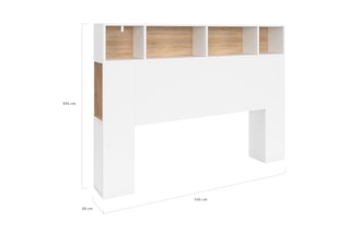 Tête de lit avec rangements Léo - 145 x 105 x 20 cm