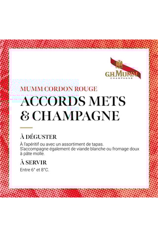 Coffret Cordon Rouge et 2 flûtes - G.H Mumm