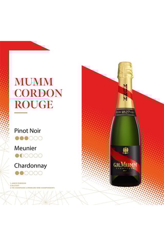 6 Demies bouteilles de champagne Cordon Rouge Brut - 37,5 cl
