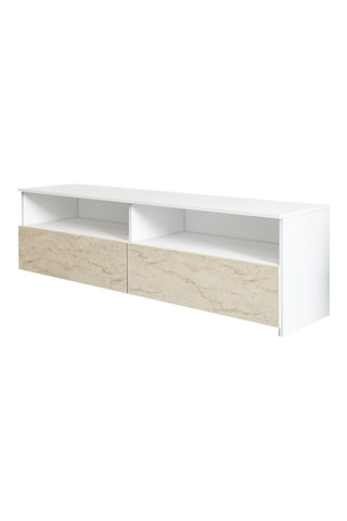 Meuble TV 2 abattants - 144 x 49,8 x 45 cm