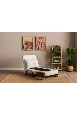 Fauteuil convertible Cosmo - Blanc - En polyester