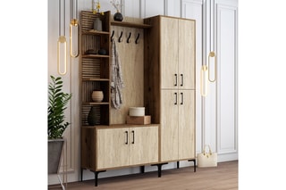 Meuble d'entrée 6 portes Viyana Da - 150 x 200 x 35 cm