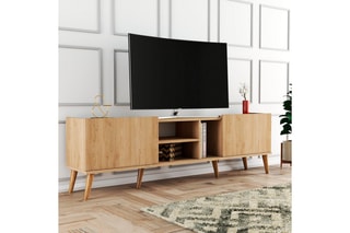 Meuble TV 2 abattants - 180 x 34 x 52 cm