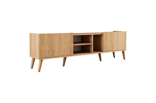 Meuble TV 2 abattants - 180 x 34 x 52 cm