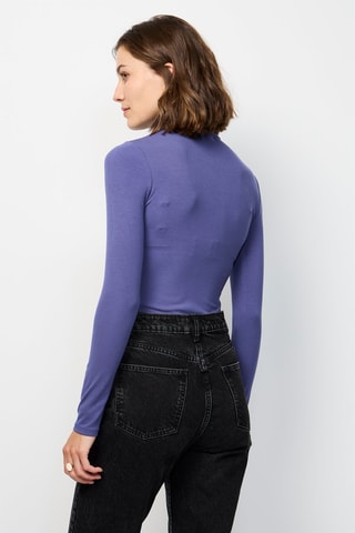 Body en soie - Bleu