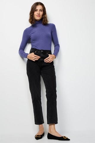 Body en soie - Bleu