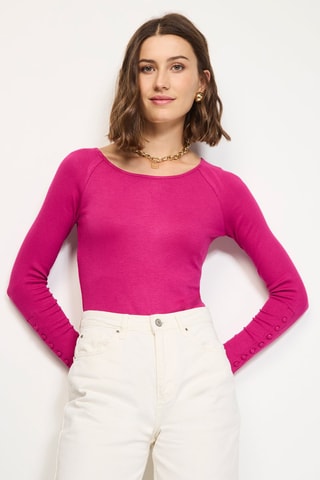 Body en soie - Fuchsia